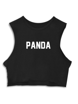 Panda [crop Muscle Tank]
