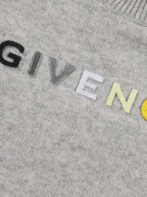 Givenchy Kids Logo Embroidered Crewneck Jumper