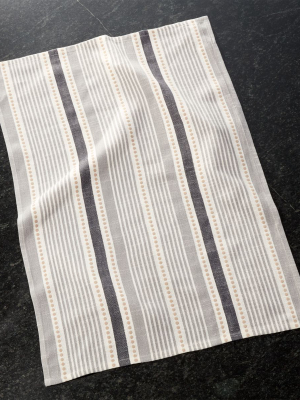 Crate and Barrel Punctuate Neutral Dish Towel - Autumn