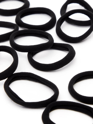 Recycled Nylon Medium Elastics 12pc- Black