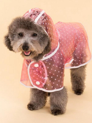 Spot Of Rain! - Pet Raincoats (pink/blue)