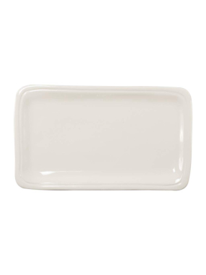 Vietri Viva Fresh Small Rectangular Platter - Linen