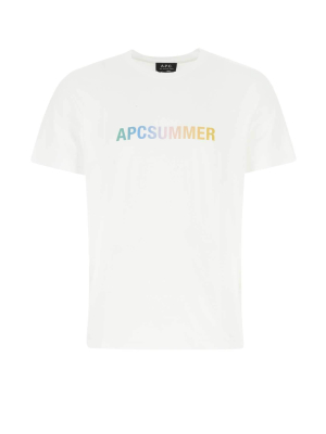 A.p.c. Summer Logo Print T-shirt