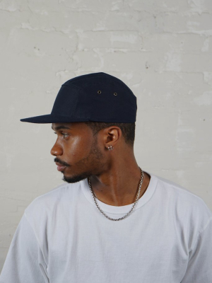 5-panel Cap Made In Usa Navy