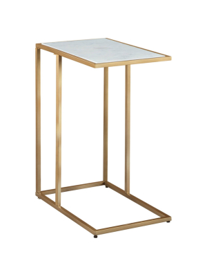 Lanport Accent Table Champagne/white - Signature Design By Ashley