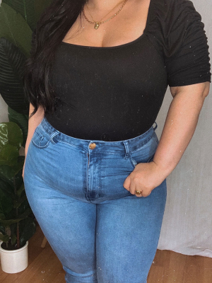 Plus Size High-rise Skinny Jeans