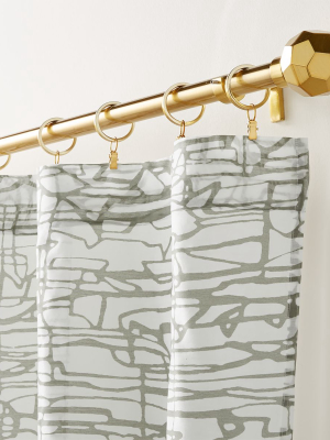 Muriel Printed Sheer Curtain Panel