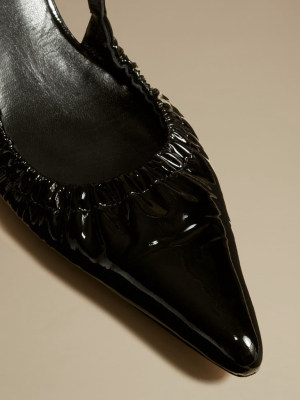 The Athens Pump In Black Patent Leather