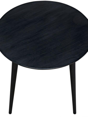 Tripod Side Table, Charcoal Black