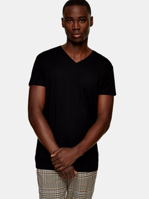 Black V Neck T-shirt