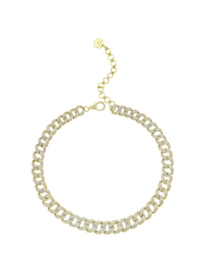 Geo Link Diamond Choker - Yellow Gold