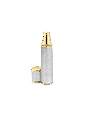 Silver With Gold Trim Pocket Atomizer 10ml