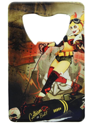 Adventure Trading Inc Dc Comics Bombshells Harley Quinn Cover Credit Card Bottle Opener