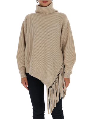 Stella Mccartney Fringe Detail Ribbed Sweater