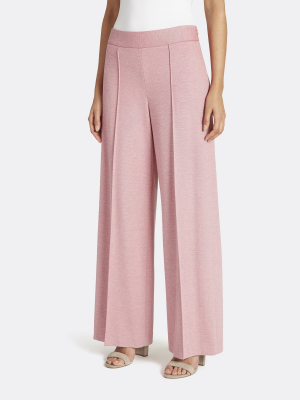 Wide-leg Ponte Pants