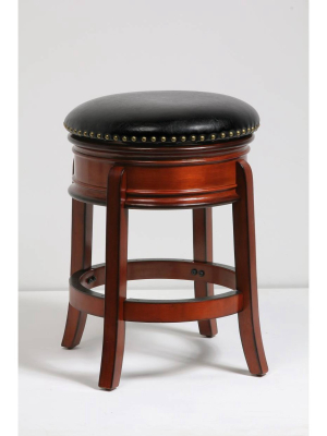 24" Hamilton Swivel Counter Height Barstool Brandy - Boraam