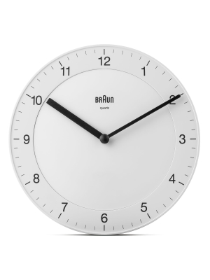 Braun Classic Wall Clock - White - Bc06w