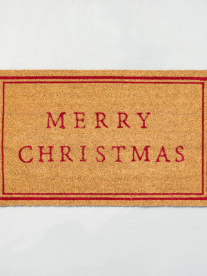 'merry Christmas' Seasonal Doormat Red - Hearth & Hand™ With Magnolia