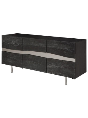 Nuevo Sorrento Sideboard Cabinet - Oxidized Grey