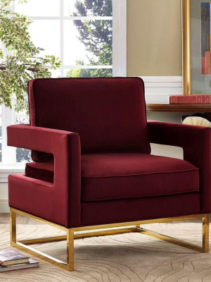 Alfred Velvet Lounge Chair