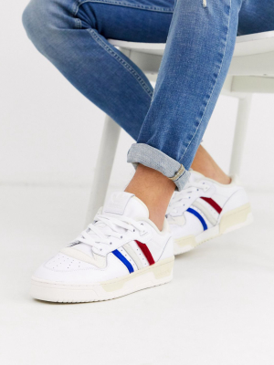 Adidas Originals Rivalry Low Sneakers With Faux Pony Hair 3 Stripes