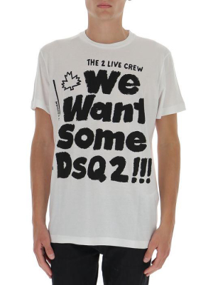 Dsquared2 Slogan Print T-shirt