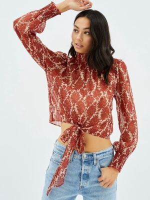 Kimmie High Neck Blouse