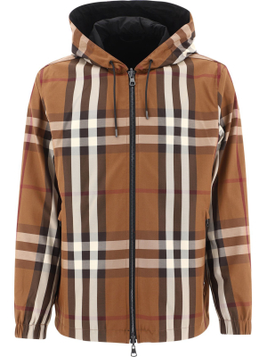 Burberry Check Patterned Reversible Jacket