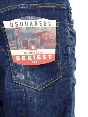 Dsquared2 Cropped Distressed Jeans