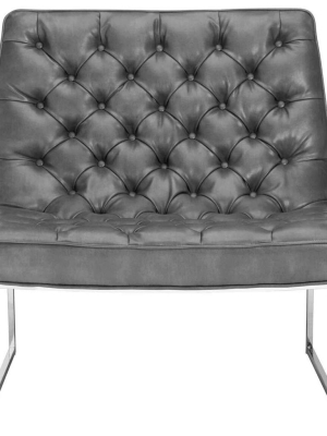 Toro Leather Chair, Nobility Grey