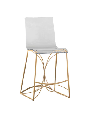 Gabby Angela Counter Stool - Gold