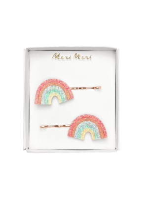 Meri Meri Glitter Rainbow Hair Slides