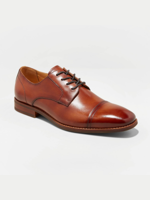 Men's Brandt Leather Cap Toe Dress Shoes - Goodfellow & Co™