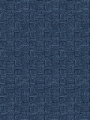 Seagrass Weave Wallpaper In Carolina Blue From The More Textures Collection By Seabrook Wallcoverings