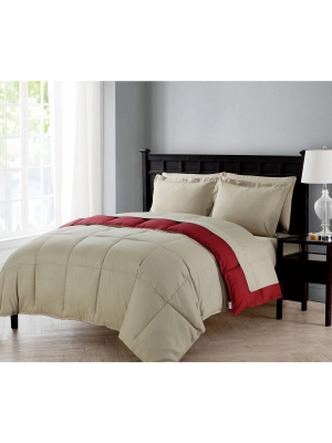 Kate Aurora Living Goose Down Alternative Bed In A Bag Complete Comforter Set