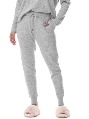 Super Soft Waffle Jogger In Grey