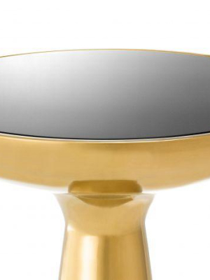 Eichholtz Lindos Low Side Table - Gold & Black