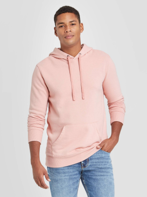 Men's Regular Fit Fleece Pullover Hoodie - Goodfellow & Co™ Pink