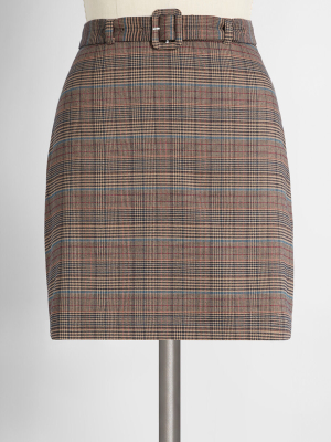 So Plaid To Meet You Mini Skirt