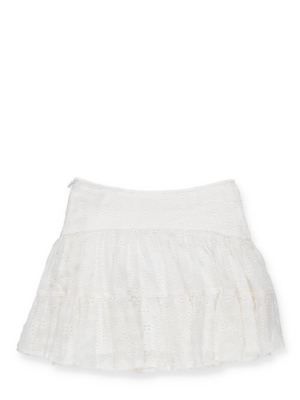 Chloé Kids Broderie Anglaise Skirt