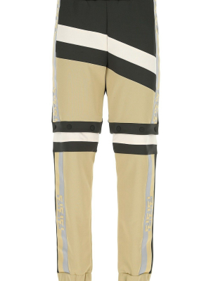 Fendi Logo Tape Panelled Track Pants