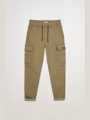 Soft Denim Cargo Pants