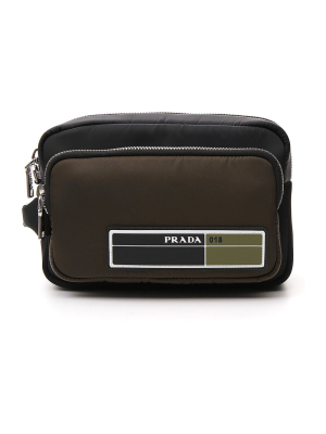 Prada Logo Patch Pouch