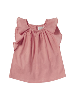 Bonheur Du Jour Kumkat Girl Tee Shirt - Peach Pink