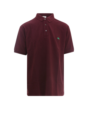 Etro Logo Embroidered Polo Shirt