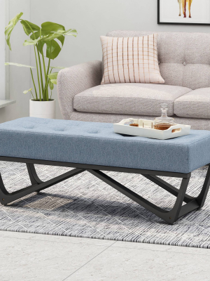 Assisi Contemporary Ottoman Bench - Christopher Knight Home