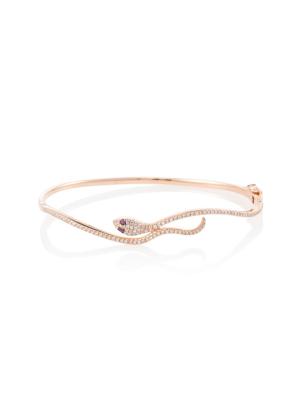 Pave Snake Bangle