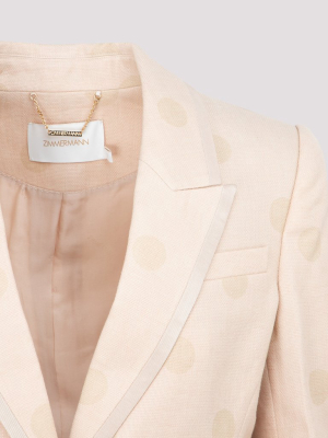 Zimmermann The Lovestruck Polka-dot Blazer