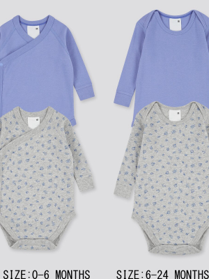 Newborn Joy Of Print Long-sleeve One-piece Outfit