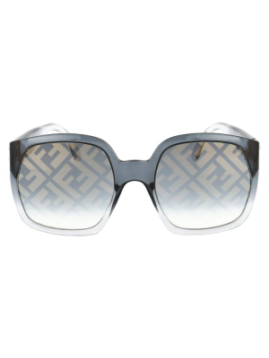 Fendi Eyewear Oversized Square Frame Sunglasses